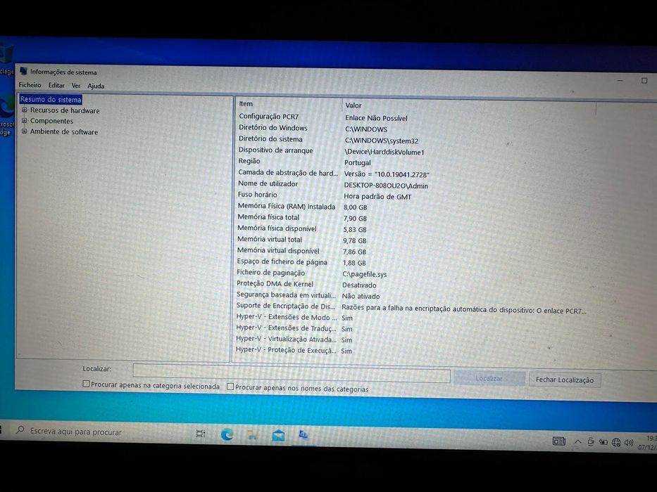 Computador ASUS i7 1TB
