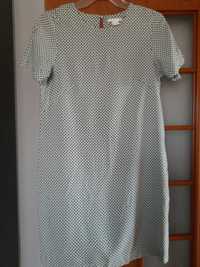 Biało-czarna sukienka marki H&M. Rozmiar 36.