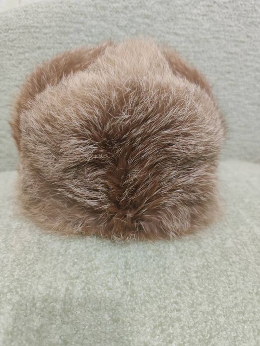 Шапка мужская из меха лисы