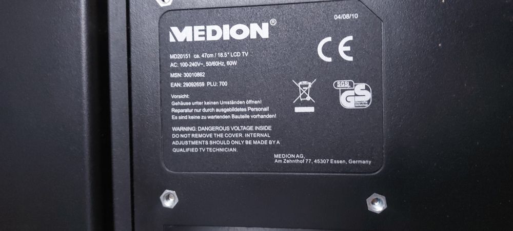 Продам плазму телевізор медіон на кухню