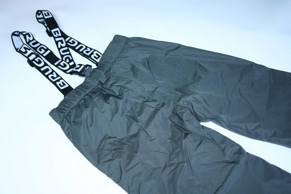 zimowe dziecięce spodnie narciarskie 1AI8 Brugi grafit 140/146