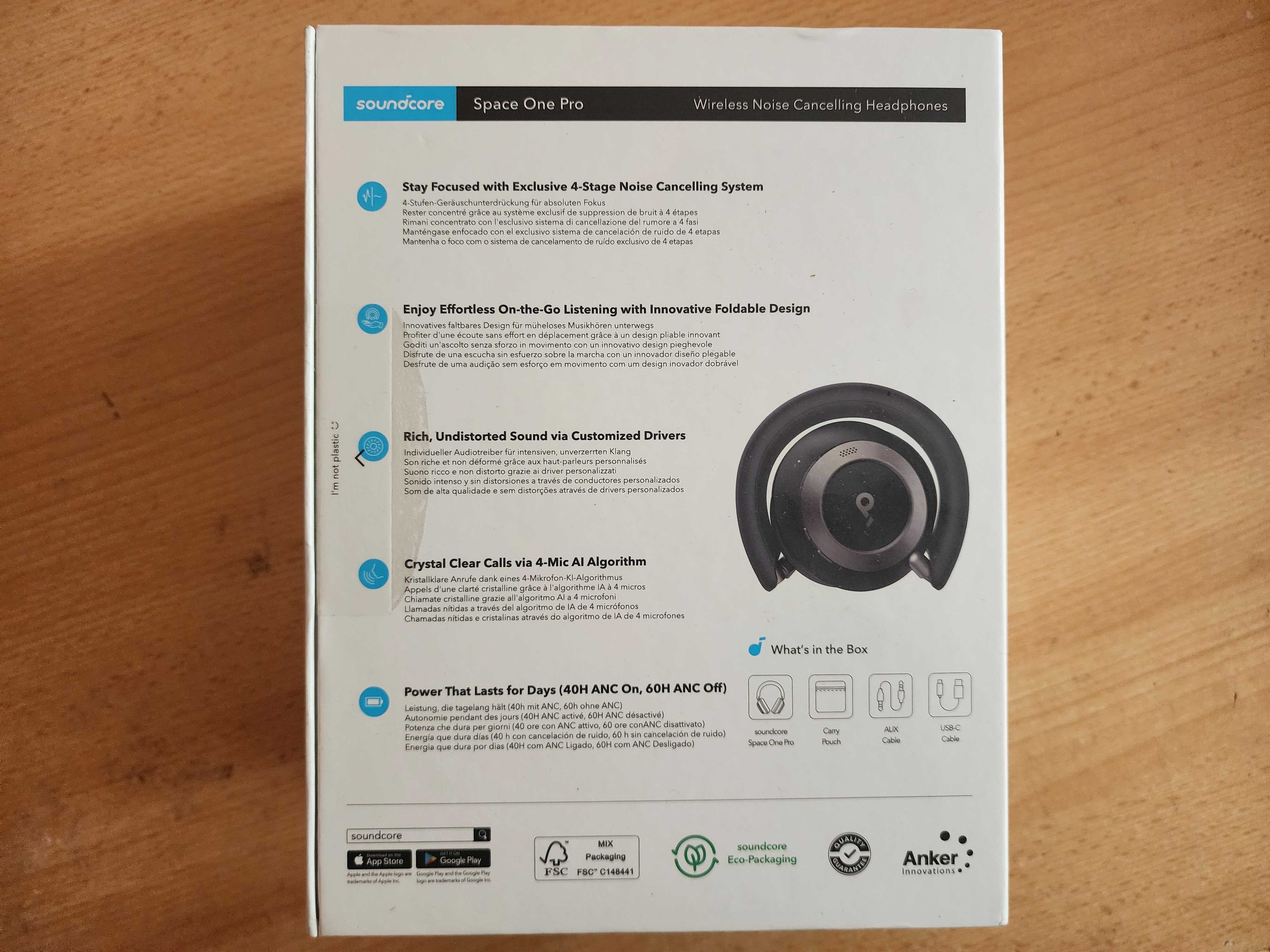 Наушники Soundcore Space One Pro A3062 Оригинал.