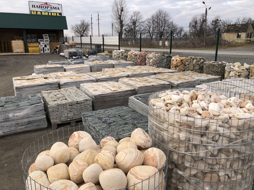 Природній камінь, Натуральний камень, Андезит,Піщаник,Сланець,Мрамор