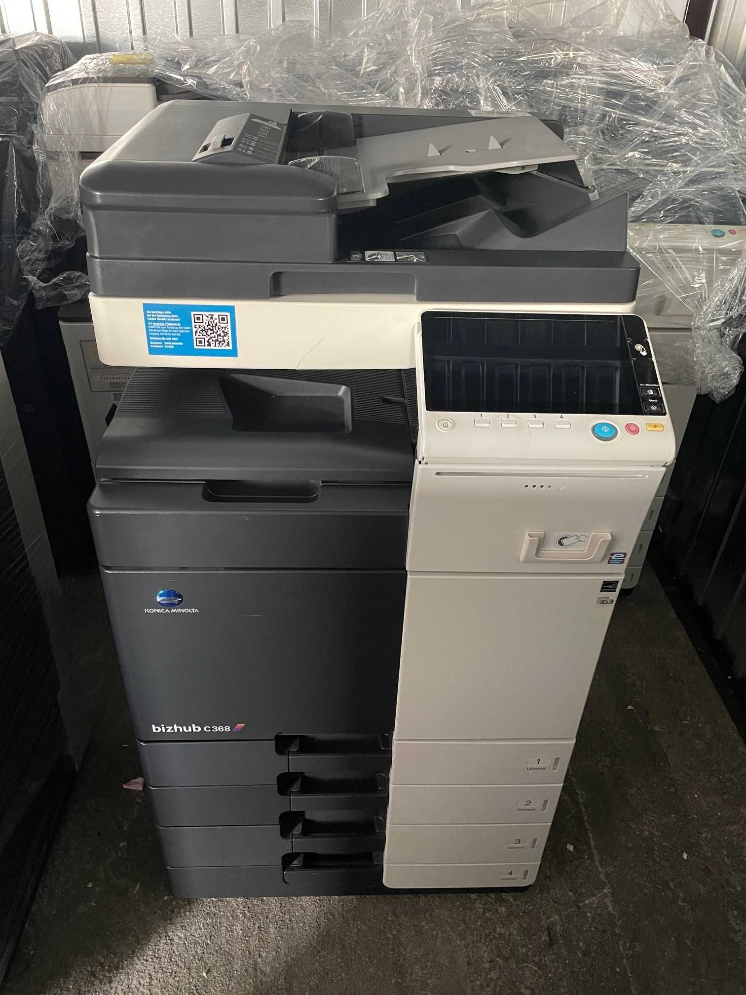 DRUK SKAN KSERO Konica-Minolta Bizhub C368 gotowa do pracy z Gwar.