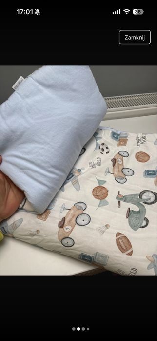 Komlet do łóżeczka 70*100 + podusia plaska