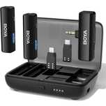 Microfone lapela sem fios boya para video