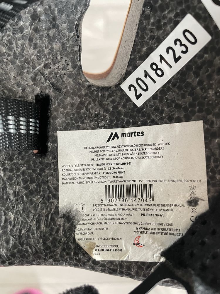 Martes kask dzieciecy XS 44-48cm