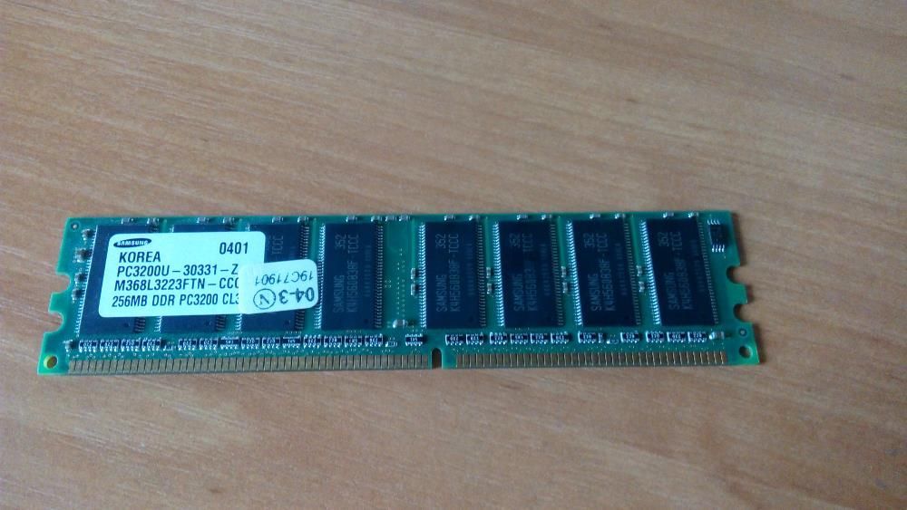 Оперативная память Samsung 256 mb, PC-3200