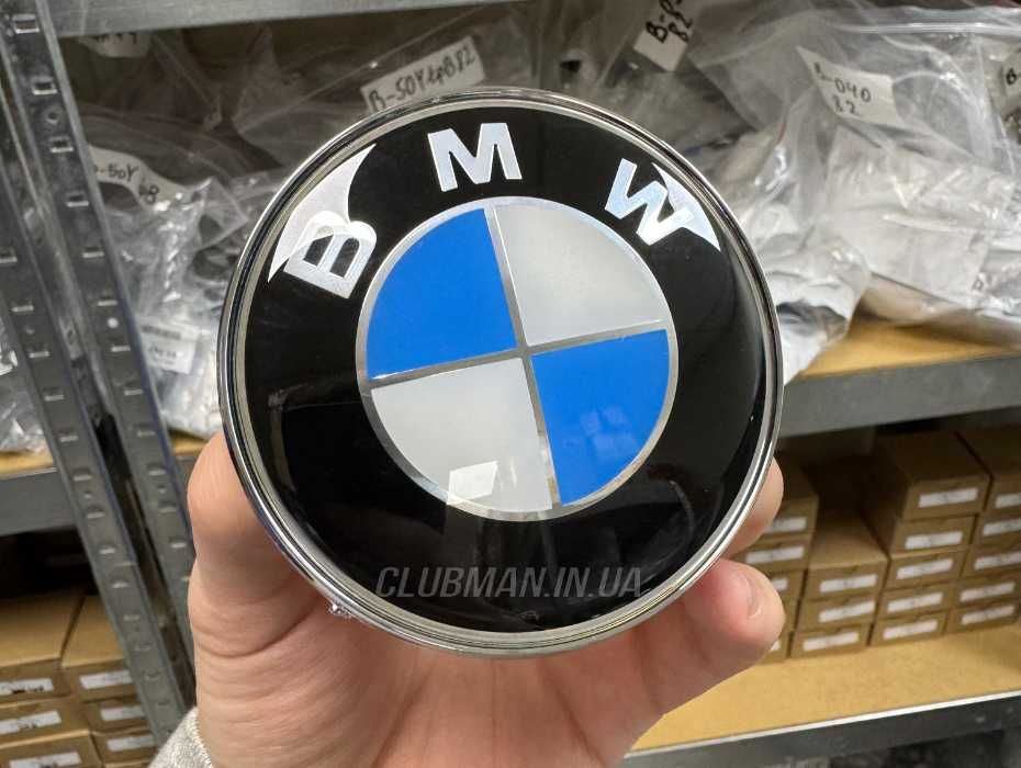 Емблема BMW БМВ значок на капот багажник 82,74 мм Е46 Е53 Е60 Е90 F G