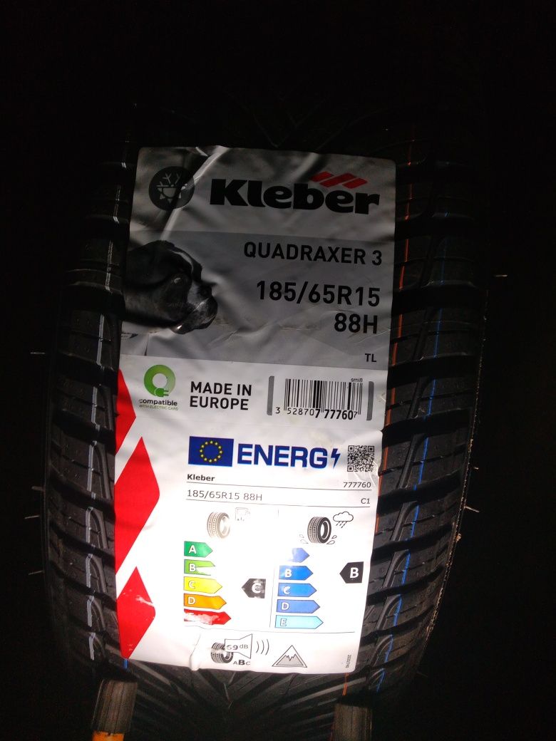 Nowe opony wielosezonowe Kleber 185/65R15. MONTAŻ GRATIS !!!