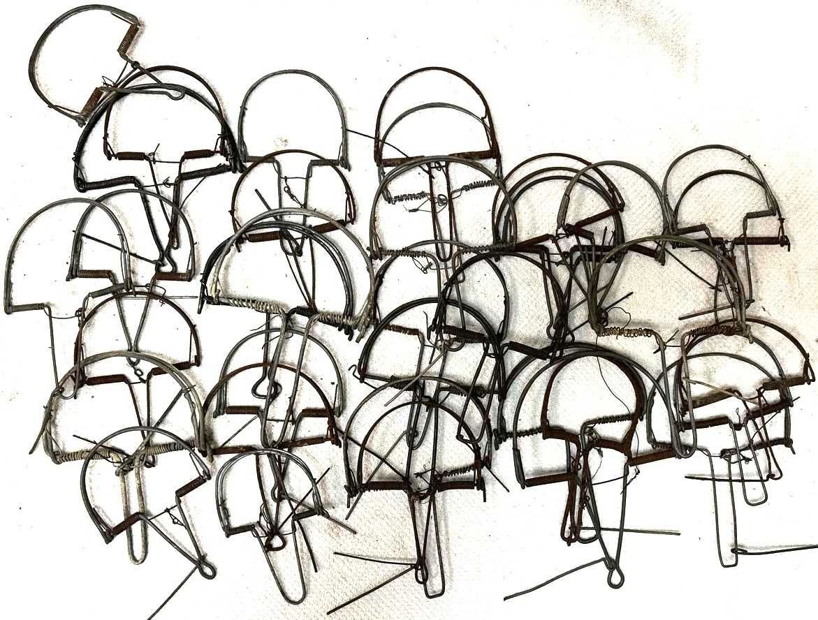 Armadilhas antigas, ratoeiras para decoração