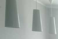3 lampy wiszące szare, metalowe / IKEA