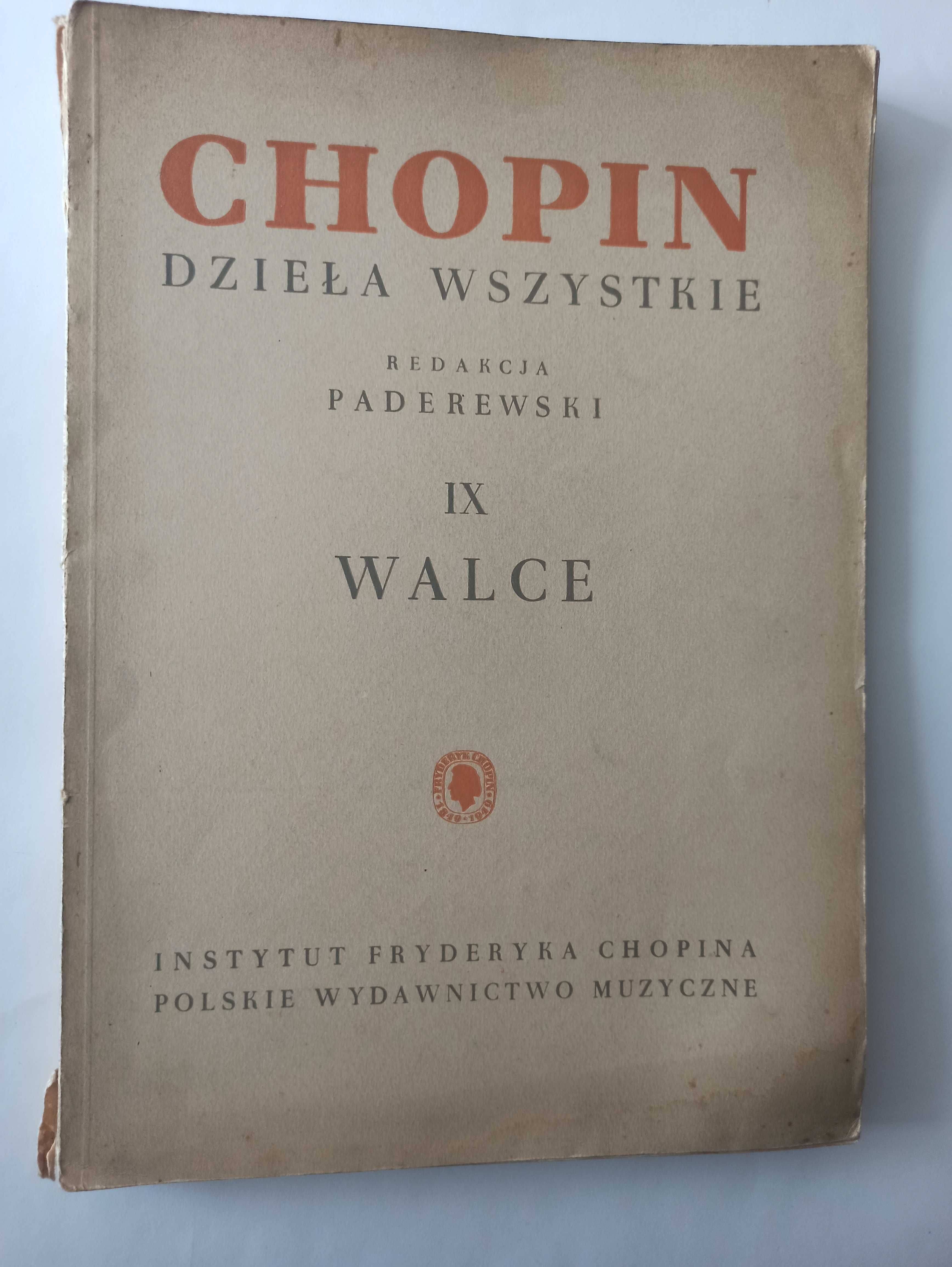 Chopin  Walce, utwory na fortepian