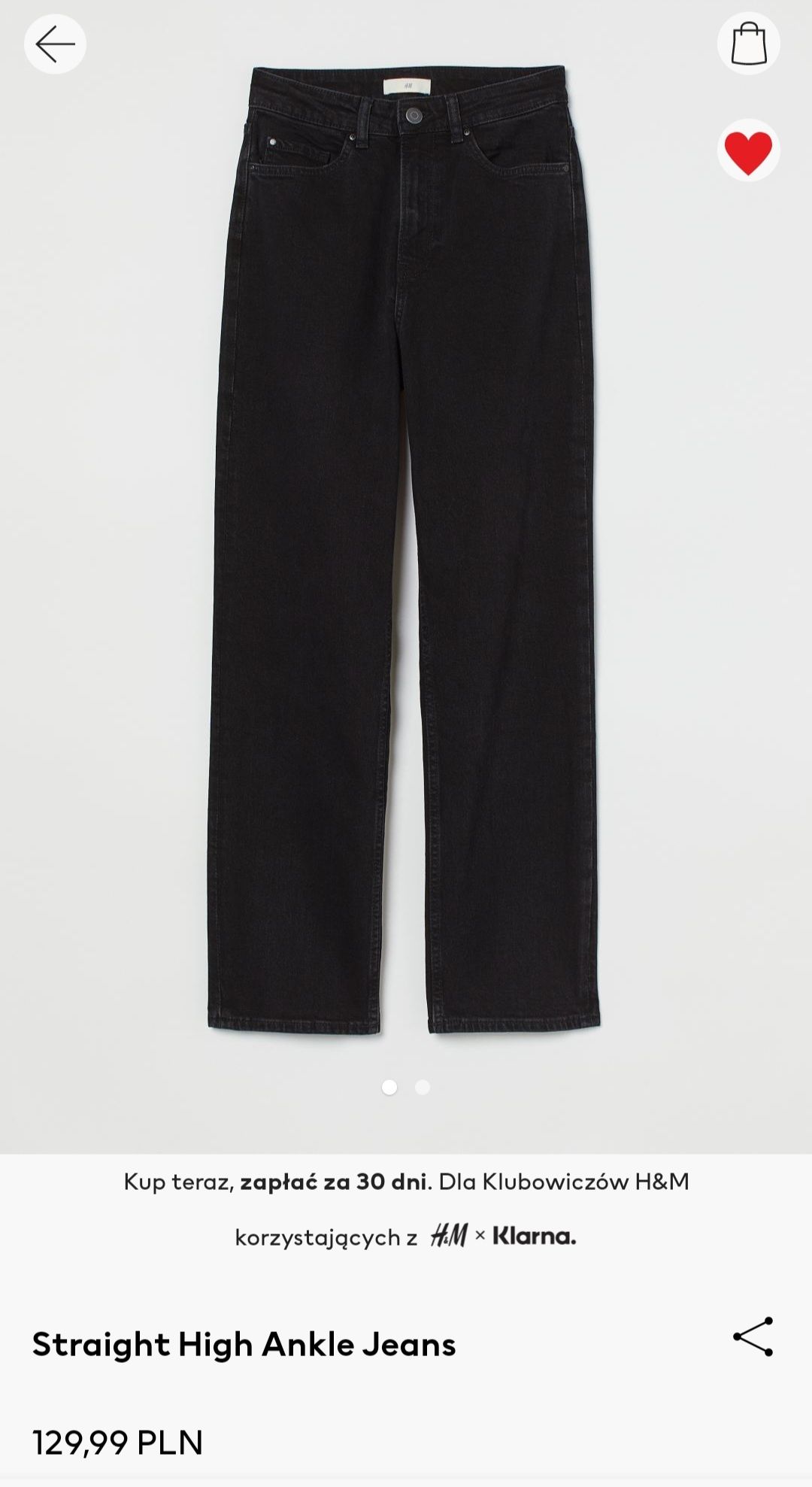 straight high ankle jeans h&m