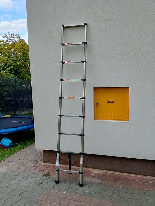 Drabina teleskopowa 2,61 m stalowa