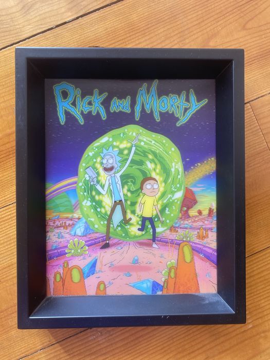 Imagem 3D Rick e Morty