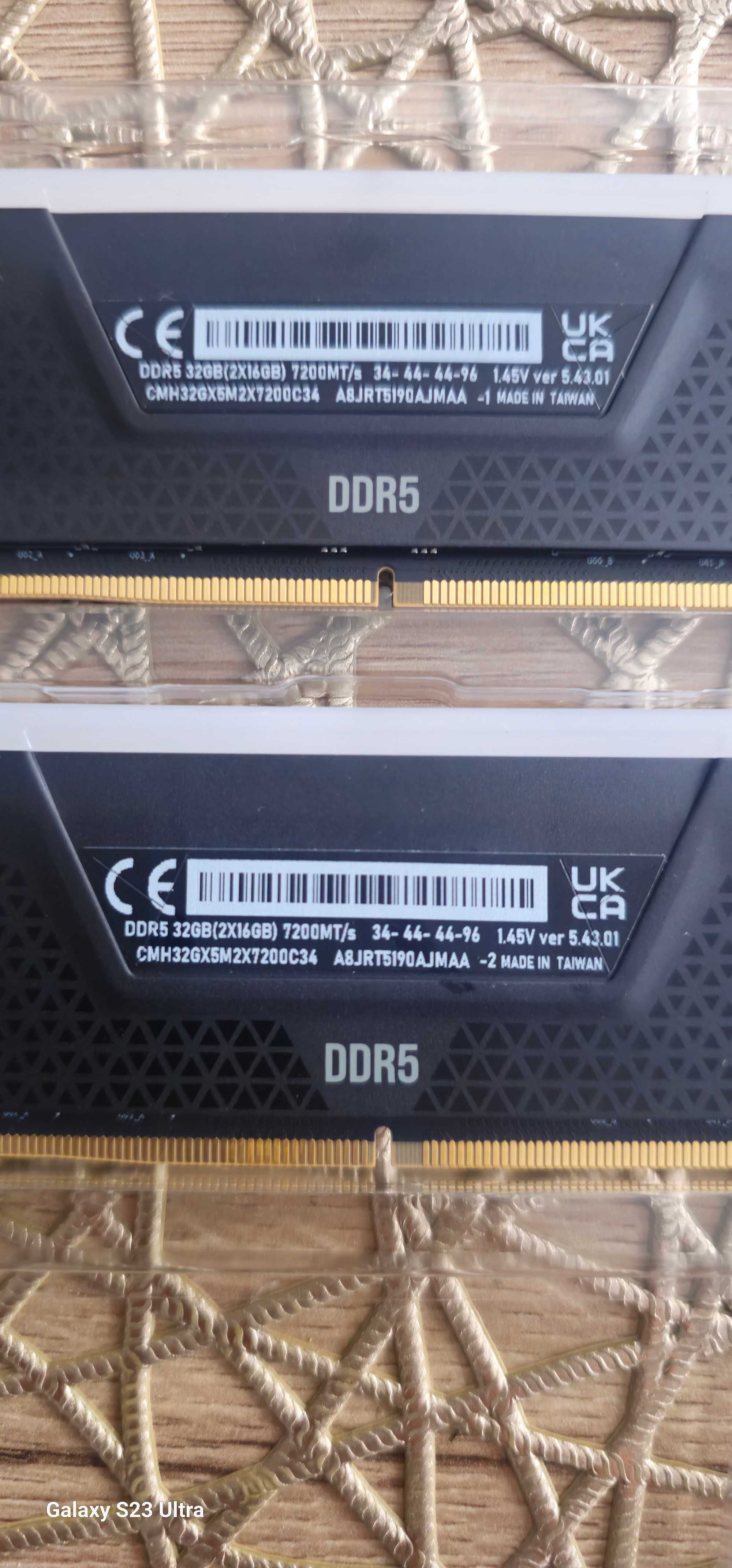 CORSAIR Vengenance DDR5 2 X 16 GB 7200MHZ