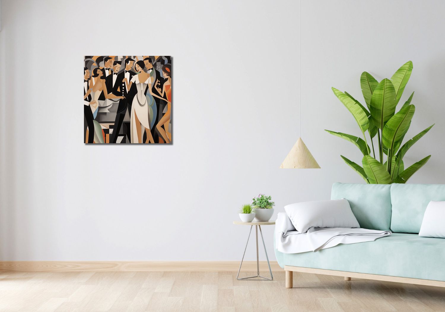 Obraz 60x60cm Bal w Art Deco