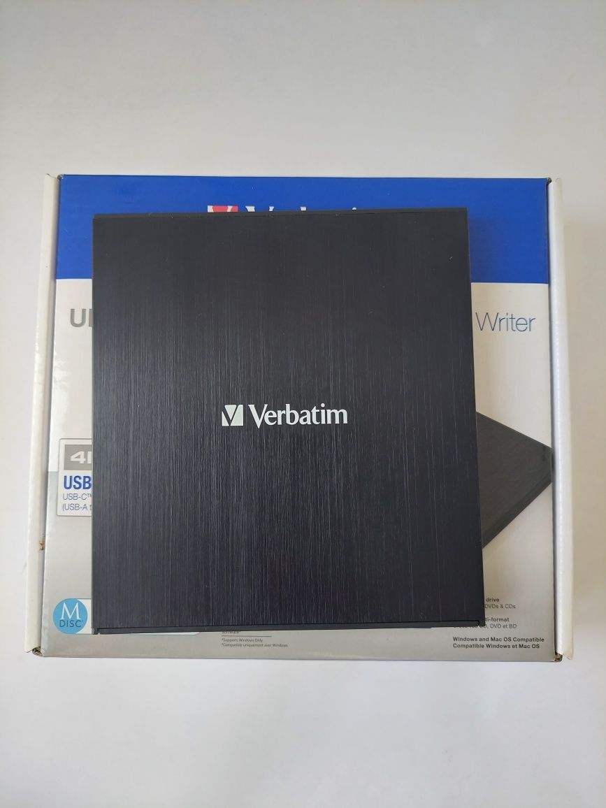 Nagrywarka Verbatim Ultra HD 4 K USB 3.1 - jak nowa