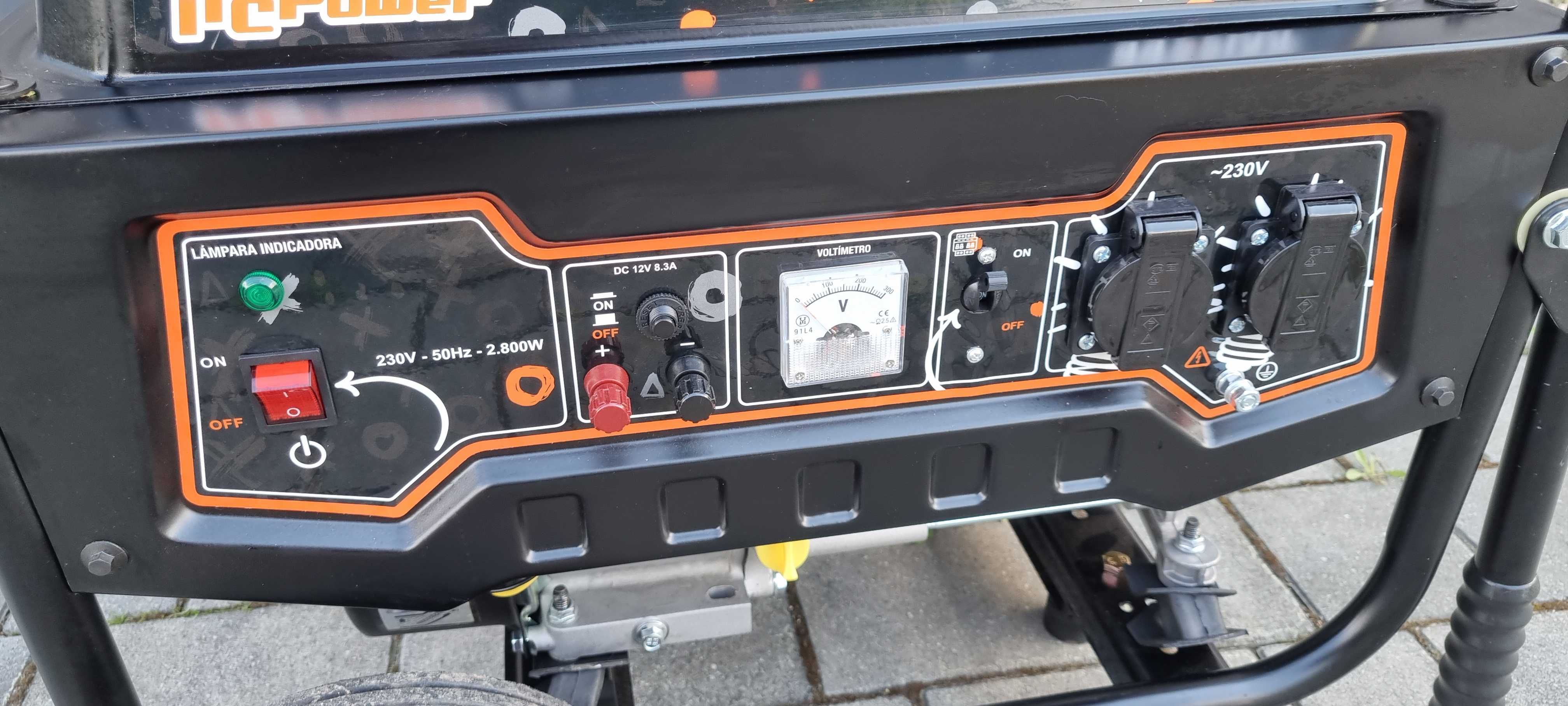 Agregat prądotwórczy 4-suwowy Generator 3000W ITC Power GG3300F kółka*