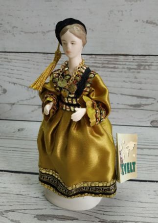 коллекционная кукла девушка Греция 17см evelt dolls Handmade