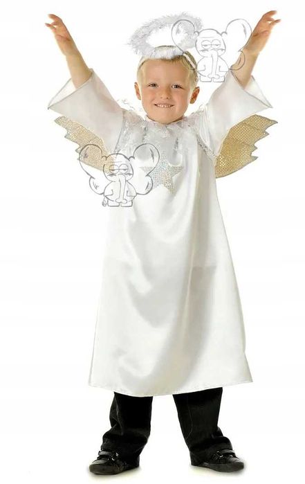 kostium anioła anioł złote skrzydła 128 134 l jasełka