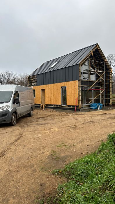 Nowoczesna Stodoła 108m2 / Stan Deweloperski / Dom Drewniany