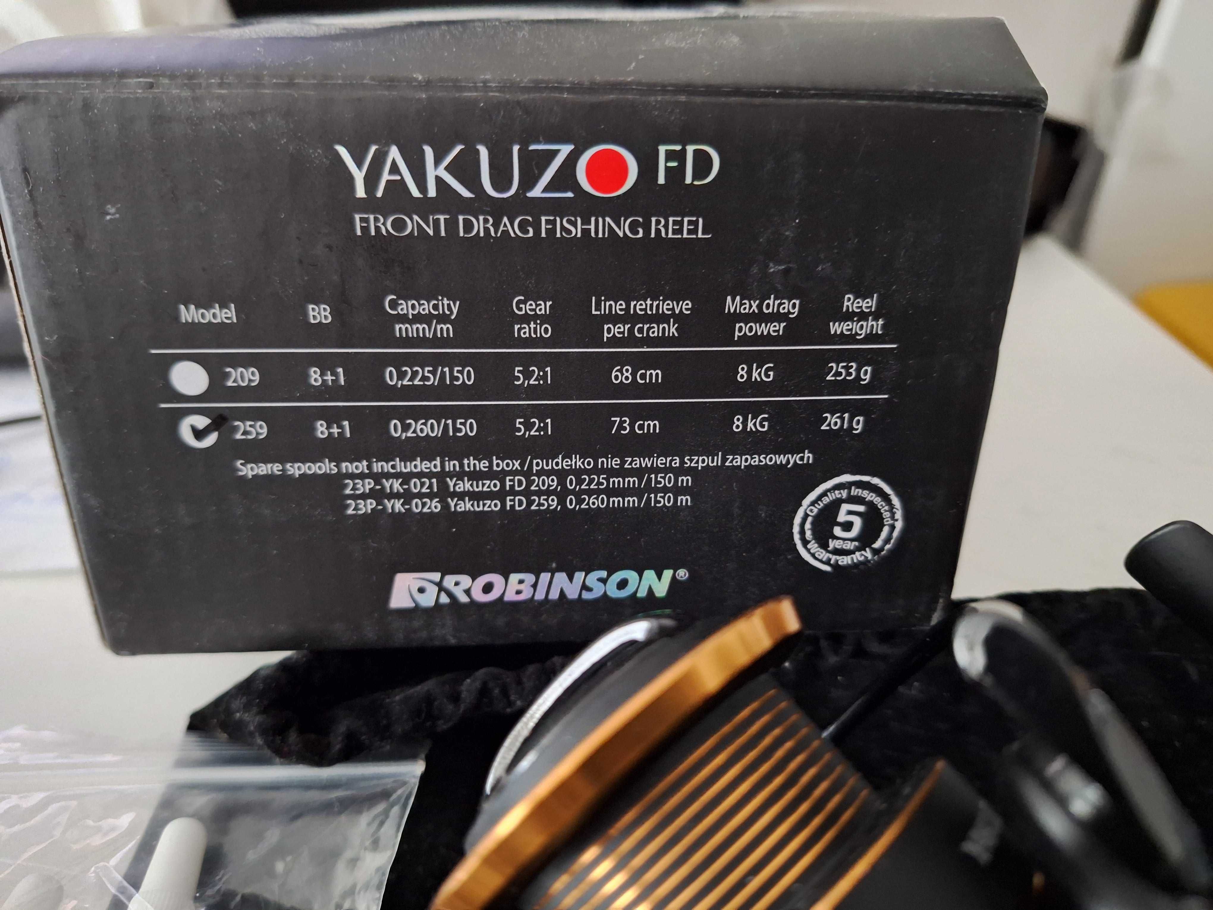 Kołowrotek Robinson Yakuzo FD 259 nie Daiwa Shimano