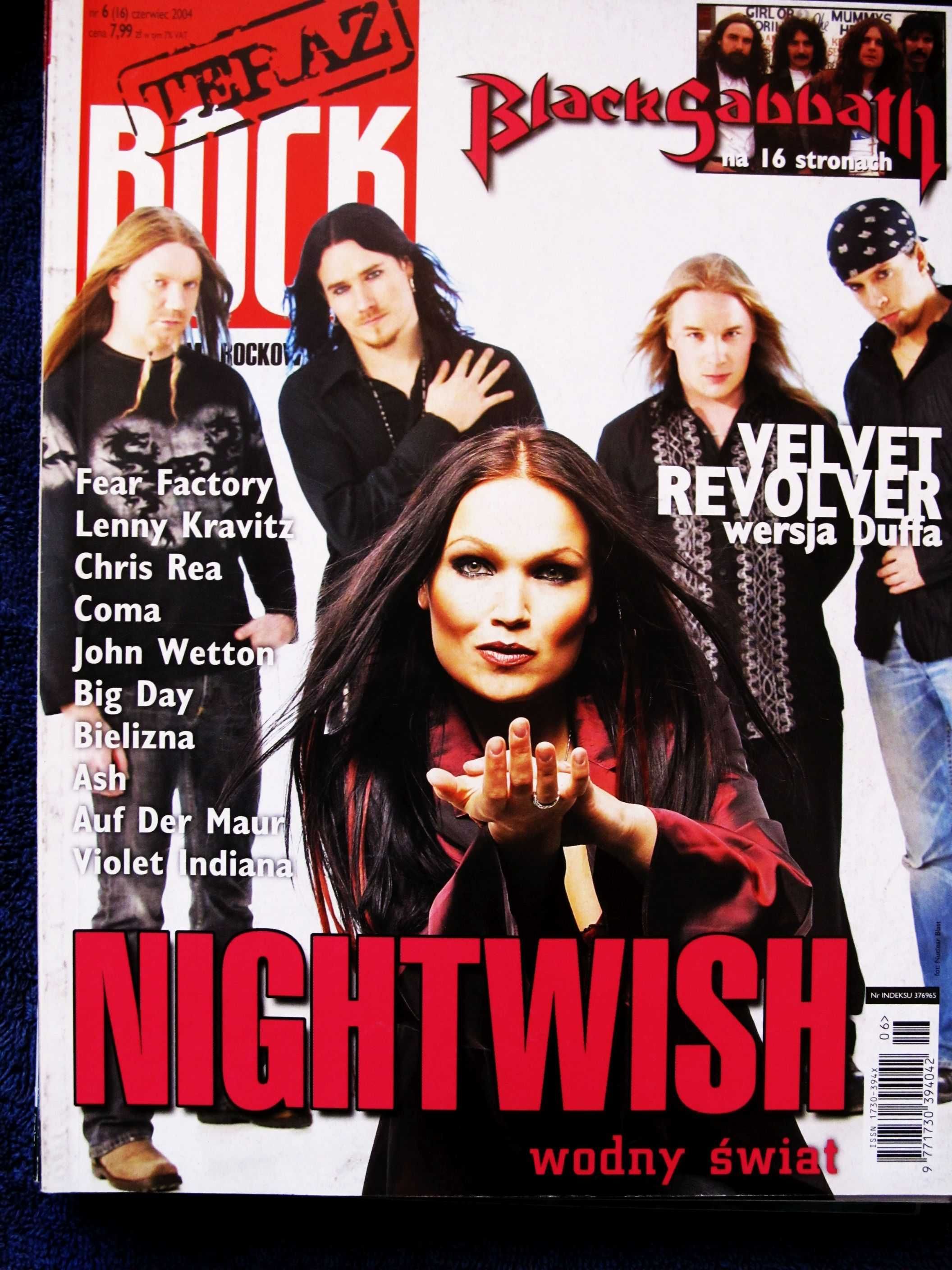 Teraz Rock 6/2004 Nightwish,Black Sabbath,Velvet Revolver,Kravitz