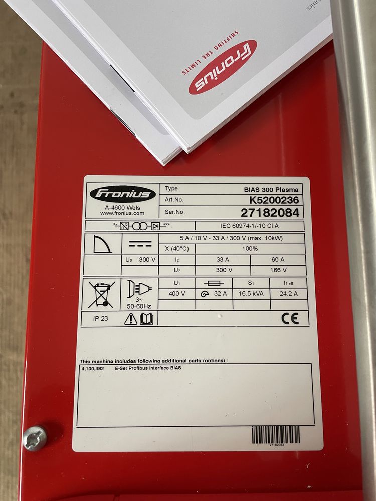 Fronius  A-4600 Wels bias 300 plazma źródło plazmy 6 szt nowe Adax