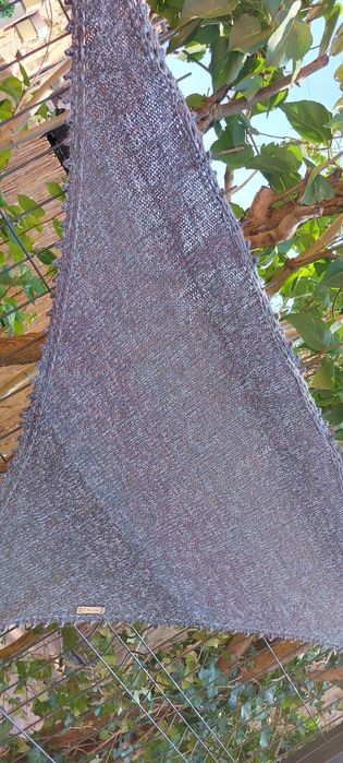 Chusta ręcznie robiona handmade, druty, ombre