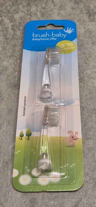 BRUSH-BABY BabySonic Pro 18-36 miesięcy końcówki wymienne 2szt
