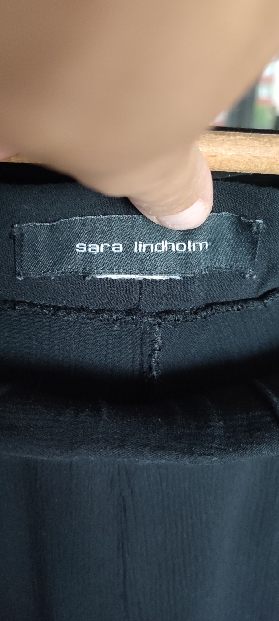 Sara indholm letnie cienkie spodnie z koronką XL
