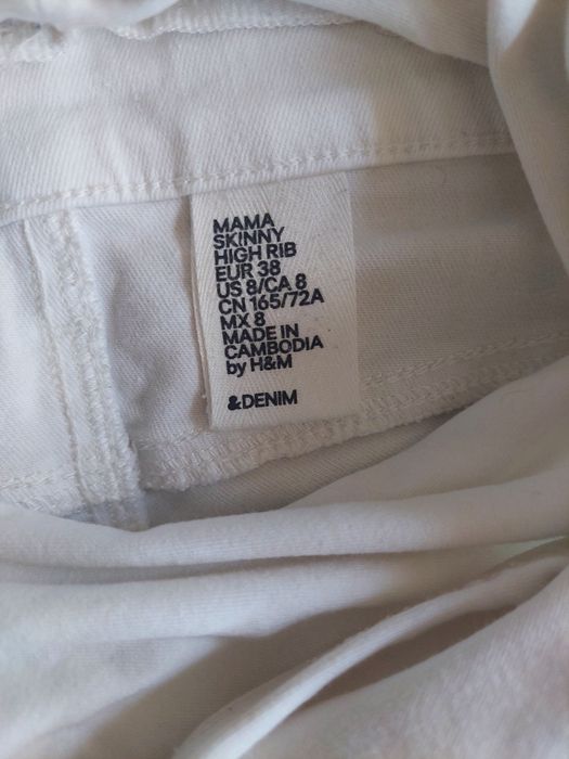 Spodnie jeansowe, ciążowe H&M Mama