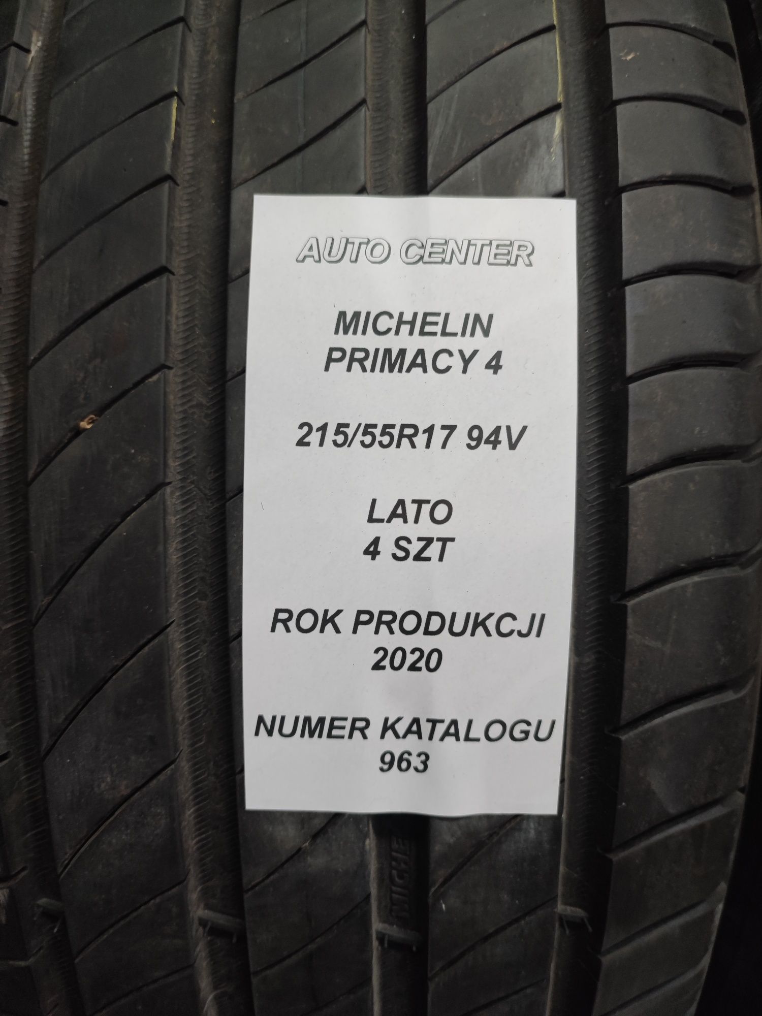 Opony letnie 215/55R17 94V Michelin Primacy 4 | 2020