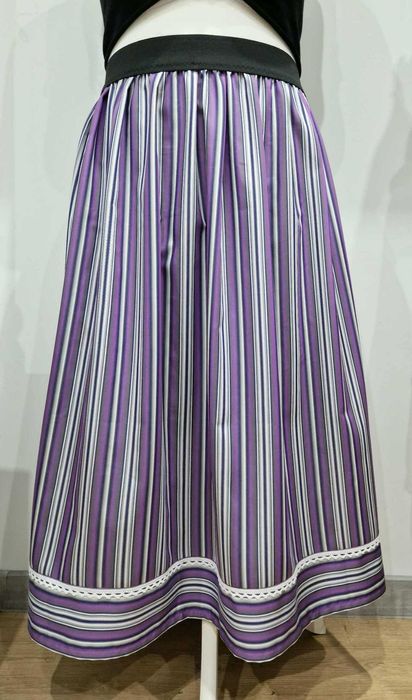 Spódnica pasiak fioletowy 3XL