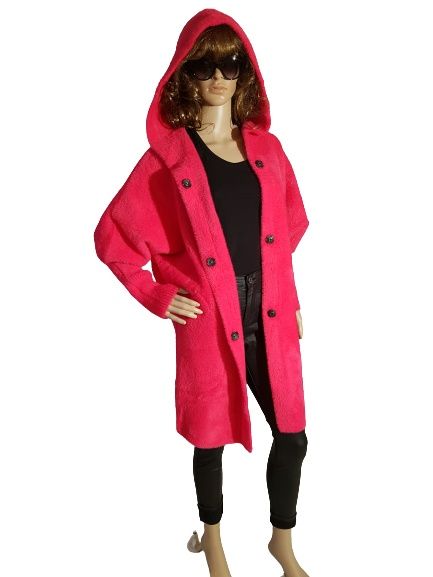 Płaszcz Alpaka z kapturem