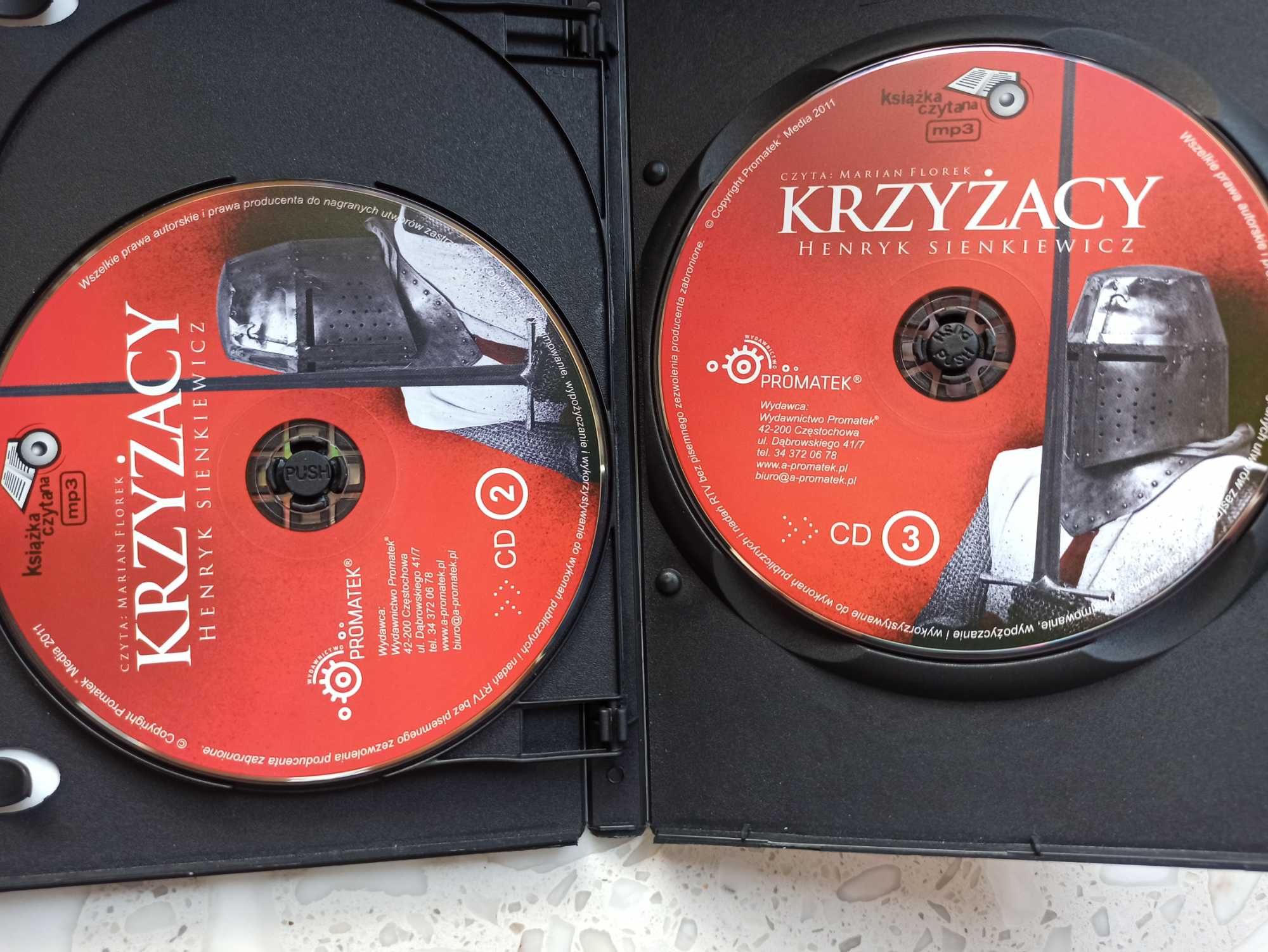 Audiobook "KRZYŻACY" Henryk Sienkiewicz (3 płyty CD-MP3)