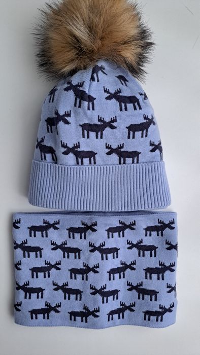 Зимова шапка і хомут 50-52см