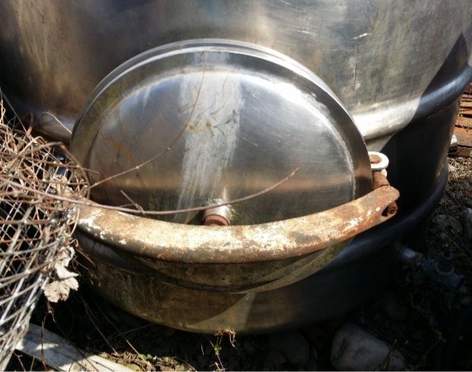 Бочка з нержавійки піщева