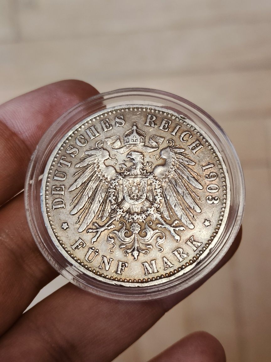 5 marek 1903-A Wilhelm II, Prusy, Cesarstwo Niemieckie, Niemcy