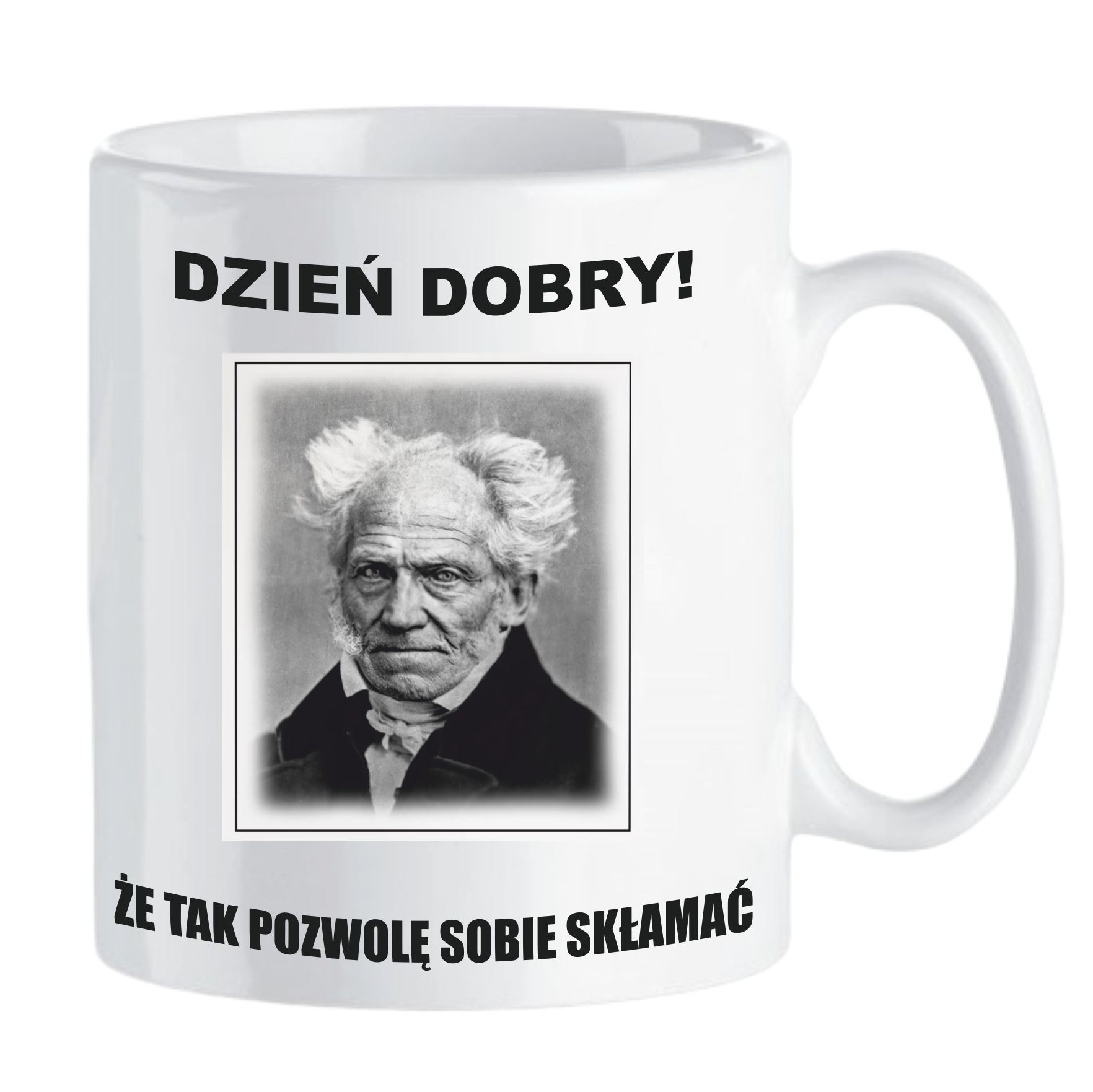 Kubek Dzień Dobry, Że Tak Pozwolę Sobie Skłamać Arthur Schopenhauer