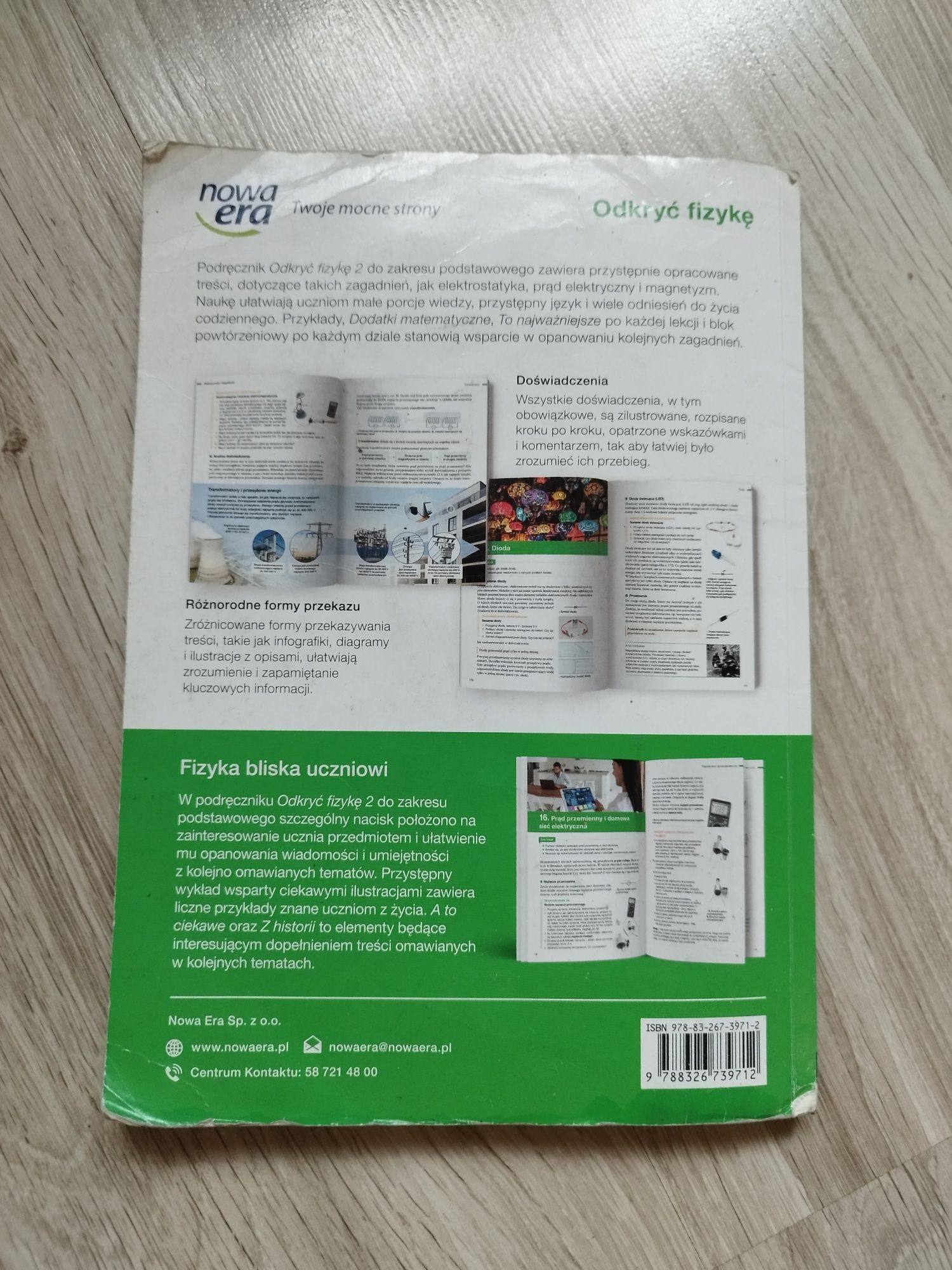 Podręcznik Odkryć fizykę 2 zakres podstawowy, liceum, technikum