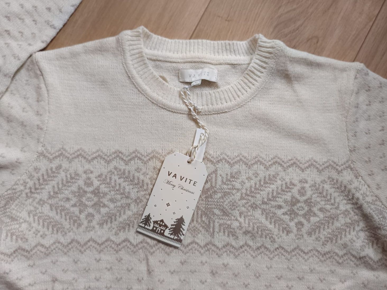 Sweter zimowy, alpaca blend, nowy, L
