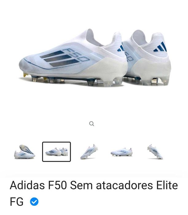 Chuteiras F50 Laceless Elite FG - tam 42 2/3