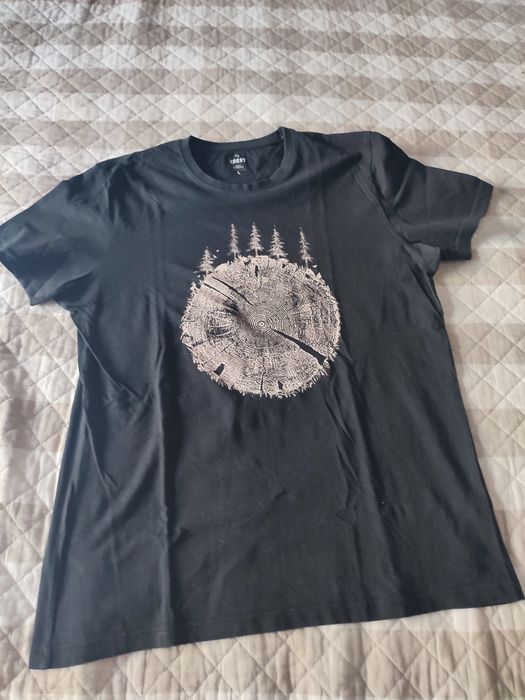 T-shirt męski. Czarny. L. Carry