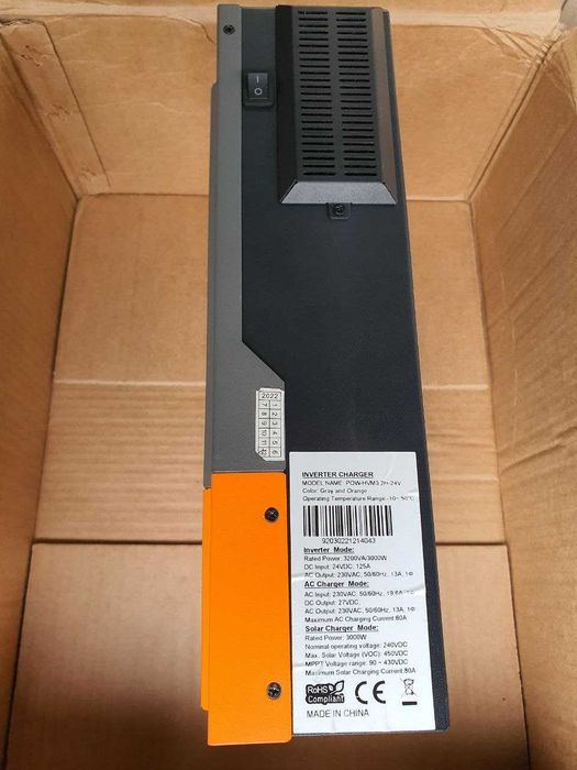 Гибридный Инвертор Powmr 3.2H-24V 3000W Інвертор для соняшних панелей