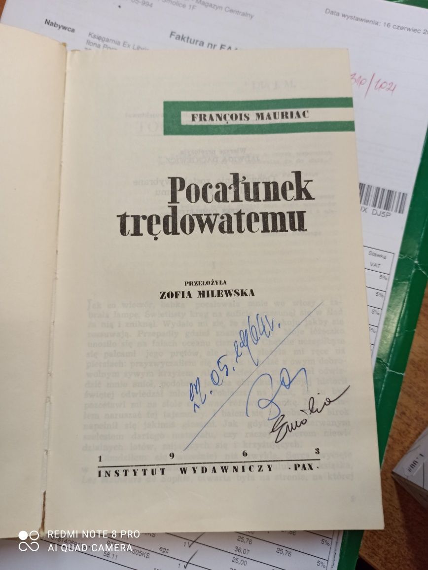 Pocałunek trędowatemu Francois Mauriac