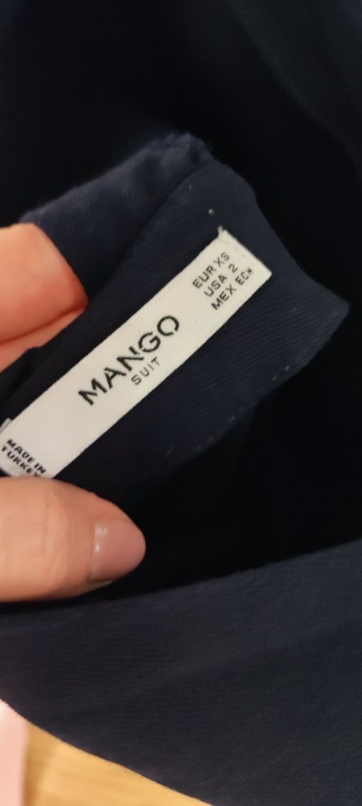 Granatowa sukienka MANGO śliczna elegancka rozmiar XS