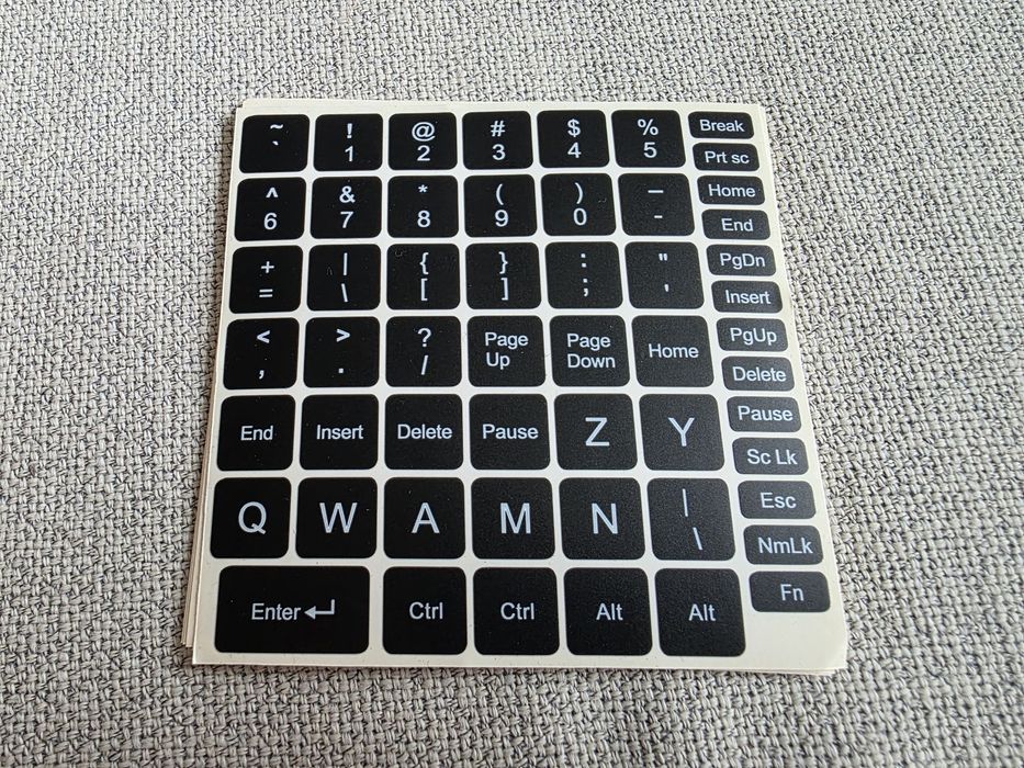 Naklejki na klawisze / klawiaturę laptopa Dell / Lenovo / HP